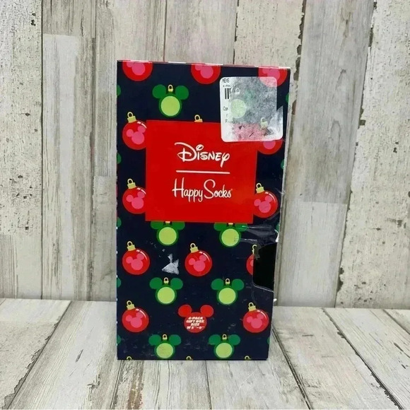 NEW HAPPY SOCKS X Disney Christmas Socks 4PK Gift Box Set - Picture 6 of 13